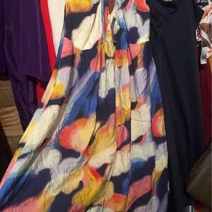 NWT! Lane Bryant Multicolor Abstract Maxi Dress